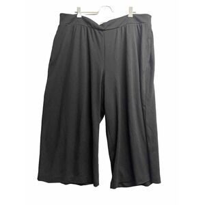 Lane bryant Ponte Wide Leg Elastic Waist Palazzo Crop Pants Plus sz 22/24 NWT